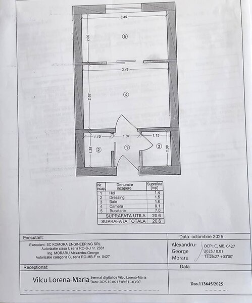1 Decembrie Metrou  Garsoniera   21 MP  Semidecomandata  Zona linistita